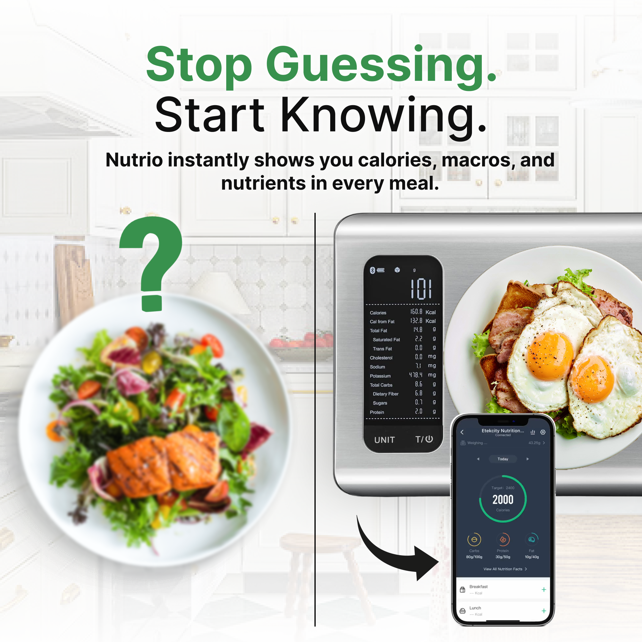 How Nutrio™ Kitchen Scale Works