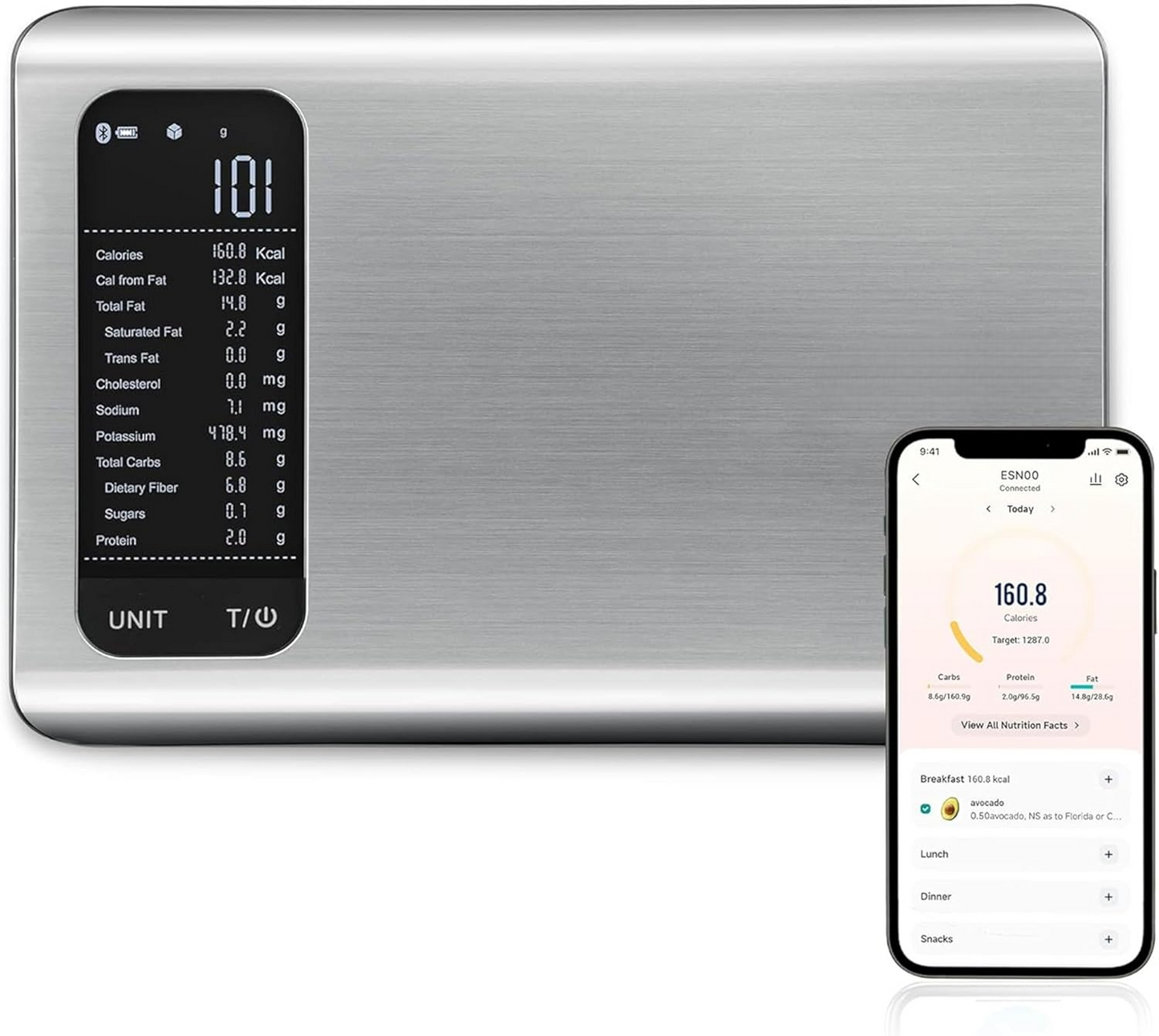 Nutrio™ Smart Nutrition Kitchen Scale